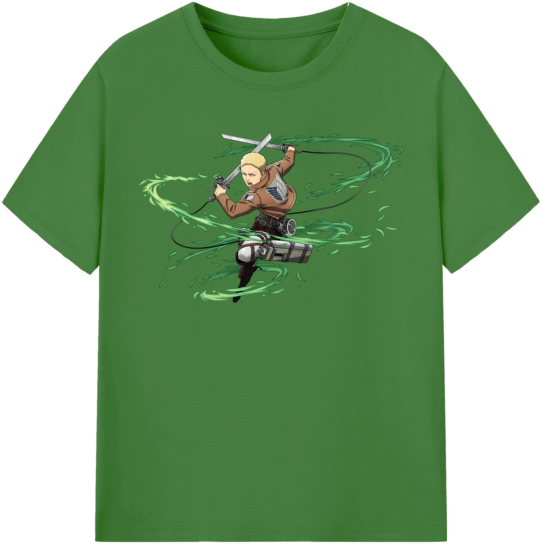 （画像用） 進撃の巨人 ライナー・ブラウン Attack on Titan Reiner Braun レディースカジュアルプリントTシャツ（綿100％）